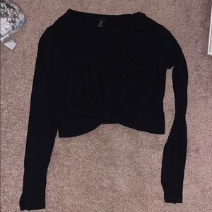 Forever 21 Black Crop Top